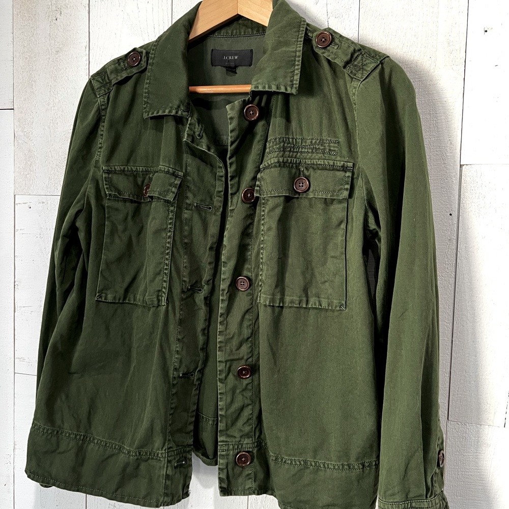 J.Crew Garment Dyed Safari Utility Shirt Jacket (Shacket) - Picture 9 of 13
